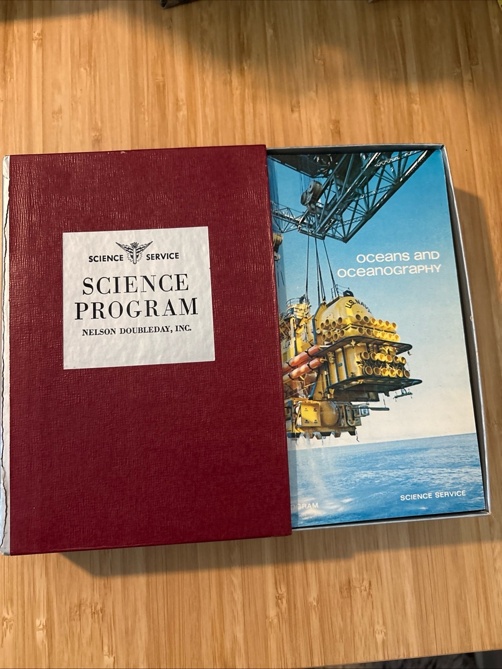 Book Set Science Program Nelson Doubleday 1970 Box Radar Astronomy Navigation